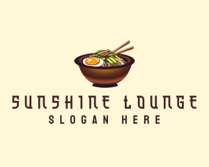 Korean Bibimbap Bowl logo design