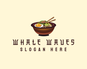 Korean Bibimbap Bowl logo design