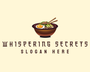 Korean Bibimbap Bowl logo design