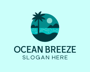 Seashore - Summer Beach Holiday logo design