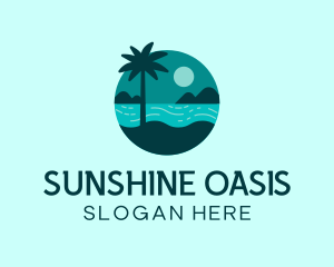 Summer Beach Holiday logo design