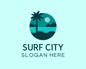 Summer Beach Holiday logo design