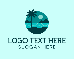 Summer Beach Holiday Logo