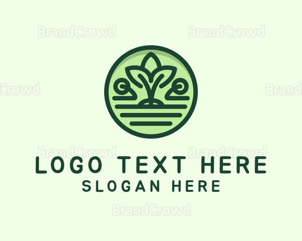 Minimalist Tree Sapling Logo