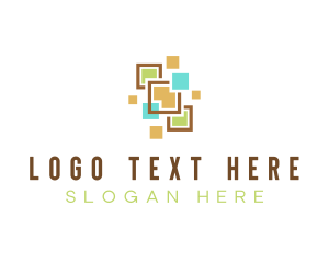 Tiler - Flooring Tile Concrete logo design