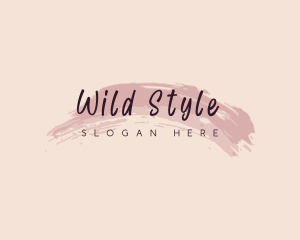 Brush Stroke Beauty logo design