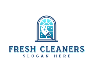 Squeegee Window Cleaner logo design