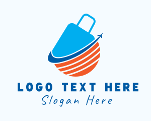 Travel Luggage Vacation logo design