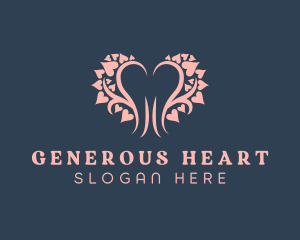 Philanthropist - Hearts Charity Tree logo design