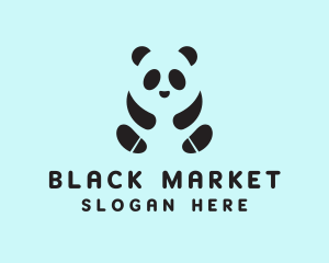 Black Panda Footwear logo design