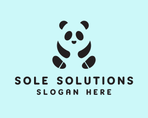 Sole - Black Panda Footwear logo design