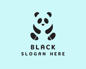 Black Panda Footwear logo design
