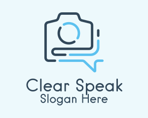 Speech - Minimalist Photography Chat logo design