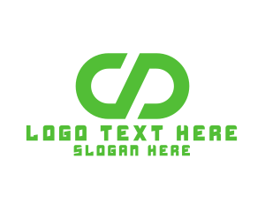 Interlocking - Tech Gaming Chain Link logo design