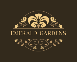 Flower Wedding Event logo design