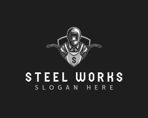 Welding Fabrication Welder logo design