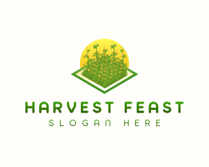 Corn Farm Crop logo design