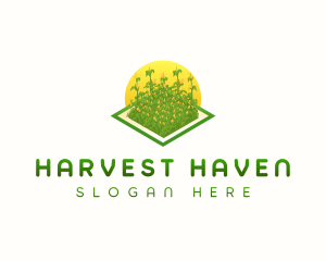 Corn Farm Crop logo design