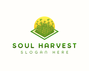 Corn Farm Crop logo design