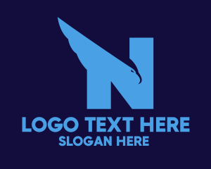 Eagle - Eagle Letter N logo design
