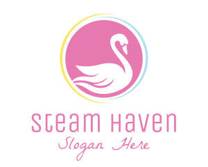 Sauna - Swan Beauty Spa logo design