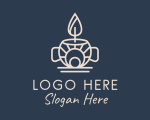 Spa Scented Candle  Logo