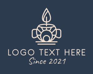 Religious - Spa Scented Candle logo design