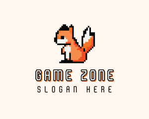 Arcade Fox Pixel logo design