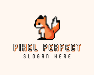 Arcade Fox Pixel logo design