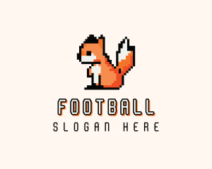 Gamer - Arcade Fox Pixel logo design