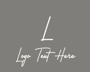 Luxury Handwritten Letter Logo