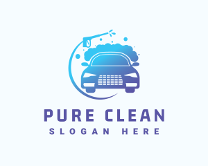 Car Wash Pressure Clean logo design