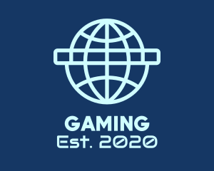 Earth - Blue Global Cyber Company logo design
