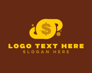 Cash - Golden Dollar Currency logo design