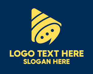 Message - Mobile Chat Application logo design