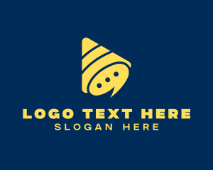 Mobile Chat Application logo design