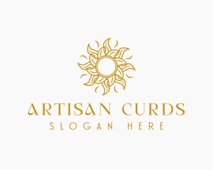 Artisanal Sun Petal logo design