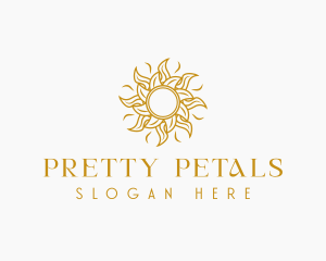 Artisanal Sun Petal logo design