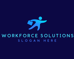 Occupation - Human Employee Briefcase logo design