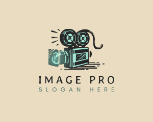 Vintage Camera Film Photography logo design