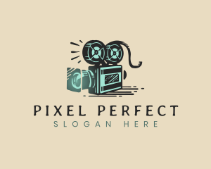 Vintage Camera Film Photography logo design