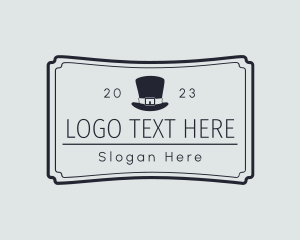 Old Fashioned - Masculine Top Hat Lifestyle logo design