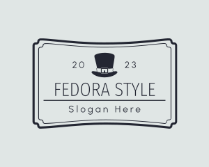 Masculine Top Hat Lifestyle logo design