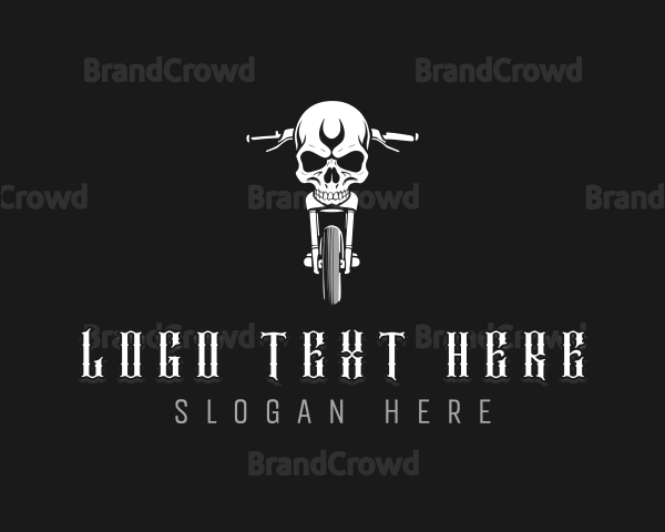 Skull Motorcycle Vehicle Logo