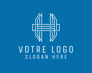 Letter H Outline Company Logo