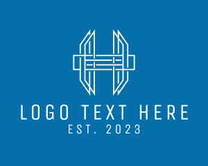 Digital - Letter H Outline Company logo design