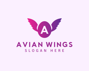 Flying Egg Wings logo design