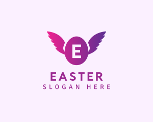 Flying Egg Wings logo design