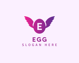 Flying Egg Wings logo design