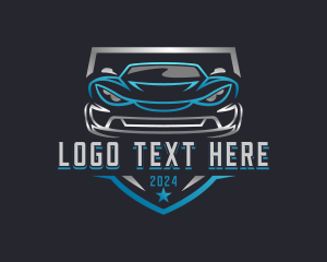 Sports Car - Automobile Vehicle Transport logo design